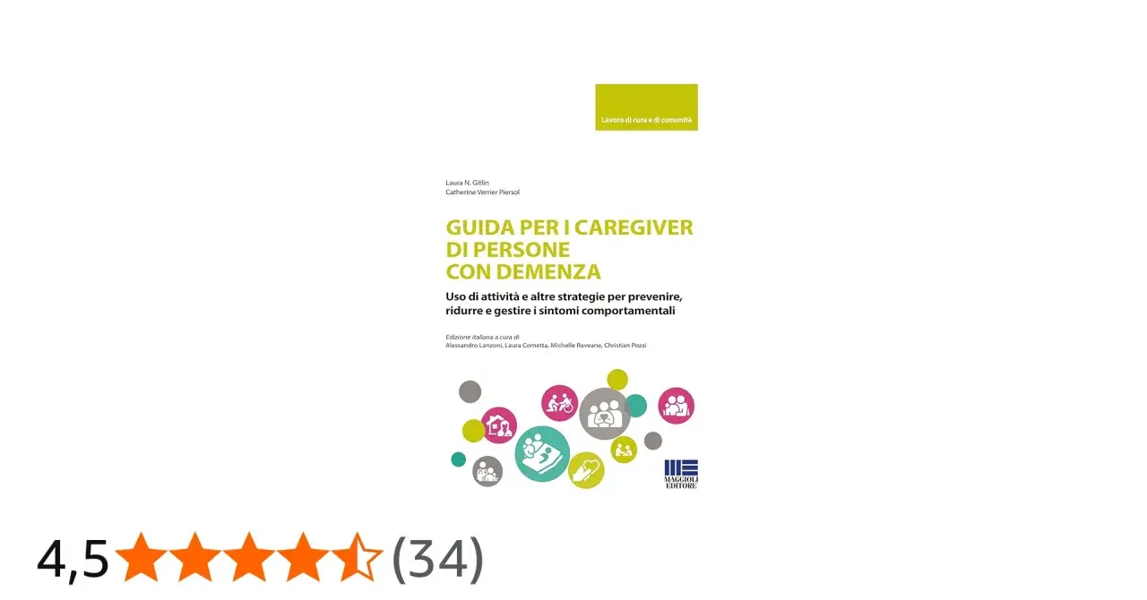Guida per caregiver di persone con demenza, utile per chi assiste un malato di Alzheimer. Offre strategie per gestire i sintomi.