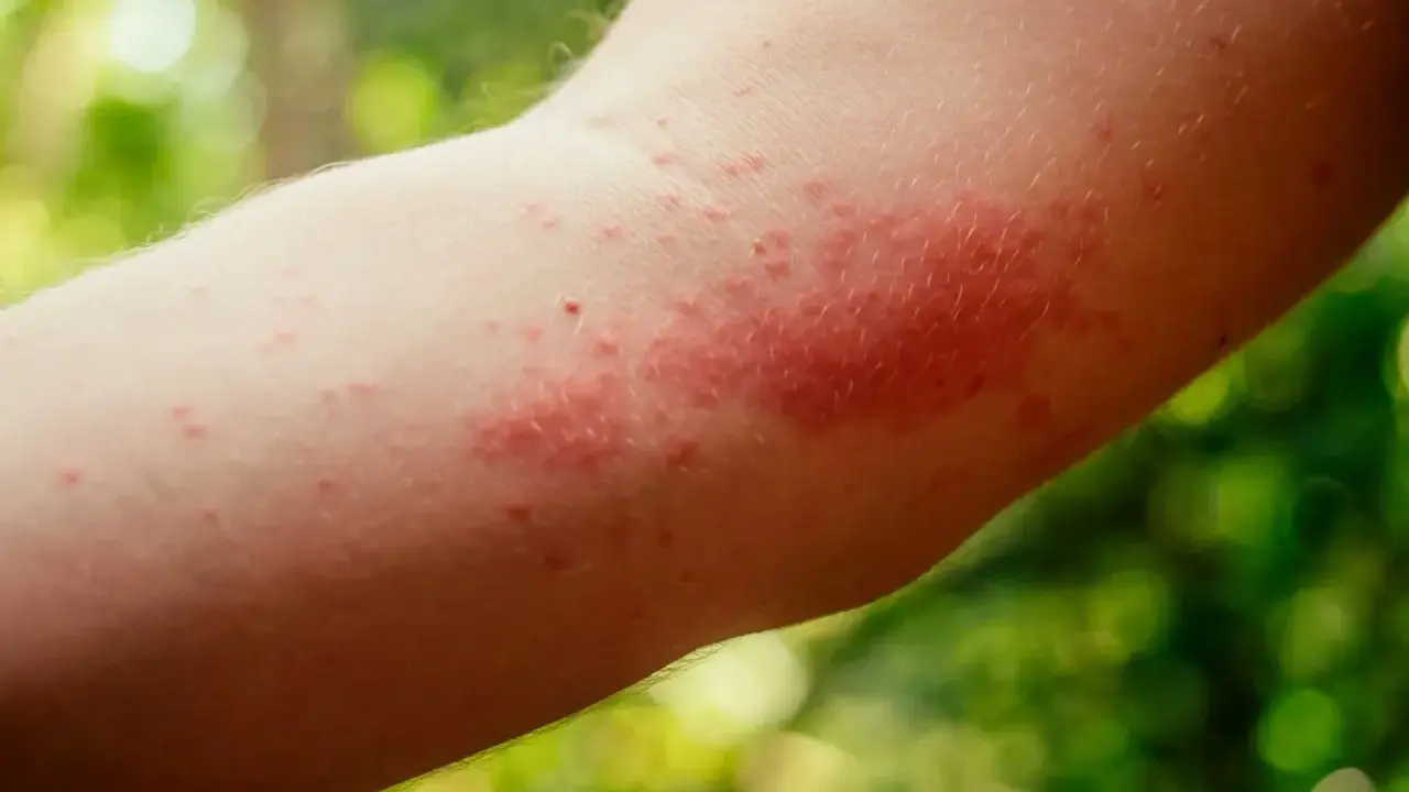 Arrossamento e piccoli pomfi sull'avambraccio: ecco come riconoscerla puntura ape.