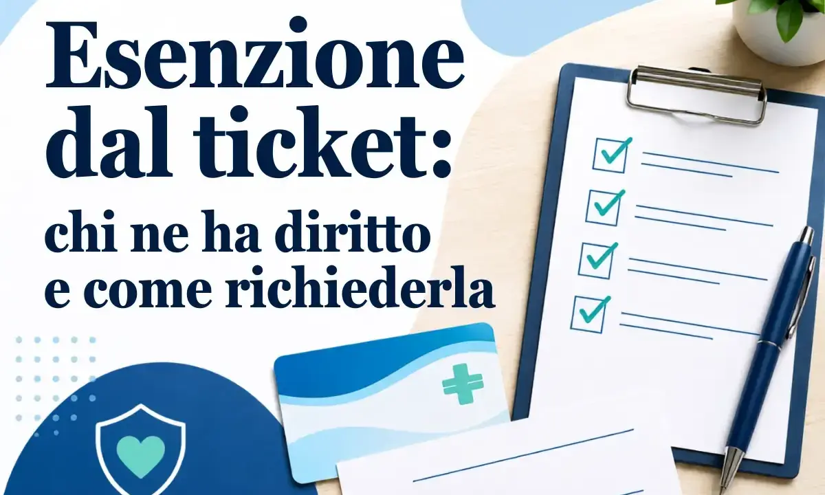 Esenzione dal ticket: chi ne ha diritto e come richiederla. La lista di controllo sul foglio e la tessera sanitaria suggeriscono l'ottenimento di un'esenzione E01.