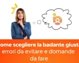 Ragazza pensa a come scegliere la badante giusta, considerando un orario badante convivente 54 ore.