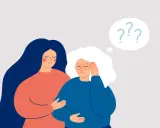 Una donna consola un'altra con vuoti di memoria, cercando le cause di questo disturbo.