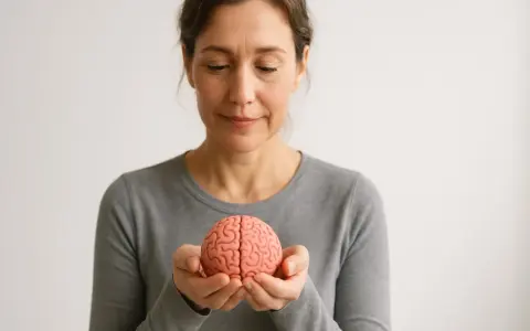 Donna con un modello di cervello tra le mani, simbolo della plasticità neuronale e del potenziale di apprendimento.