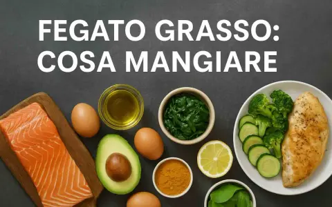 Salmone, uova, avocado, spinaci, pollo e verdure. Cibi salutari per il fegato grasso, evitando quelli da evitare.