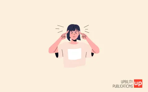 Ragazza con le dita sulle tempie, pensierosa, forse per problemi cognitivi cause.