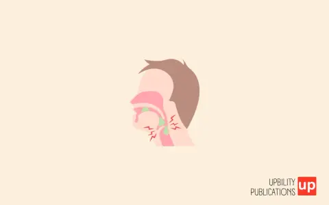 Illustrazione del tratto deglutitorio con dolore. Un malato di Alzheimer non deglutisce bene, causando difficoltà e dolore.