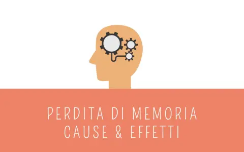 Testa stilizzata con ingranaggi, simbolo di poca memoria. Cosa fare per migliorare? Cause ed effetti.