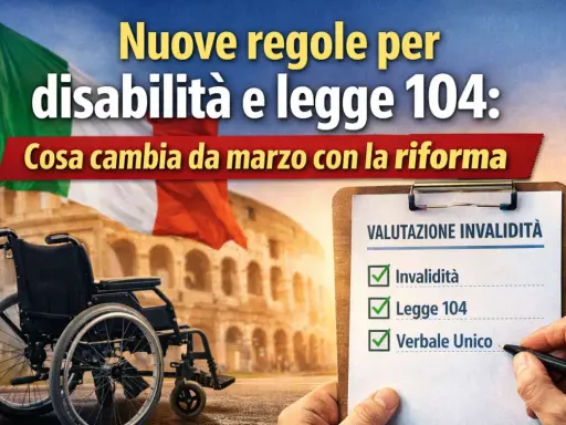 Novità per chi assiste un disabile: la riforma di marzo introduce nuove regole per invalidità e Legge 104, con un verbale unico.
