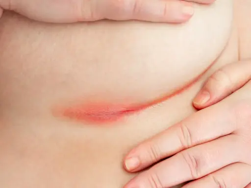 Pelle assottigliata da cortisone, arrossata e irritata. Si cercano rimedi per lenire l'infiammazione e ripristinare la barriera cutanea.