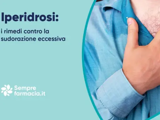 Uomo con camicia bagnata di sudore, che indica iperidrosi. Scopri i rimedi per la sudorazione eccessiva e i farmaci che la provocano.