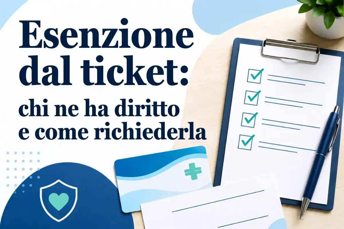 Esenzione dal ticket: chi ne ha diritto e come richiederla. La lista di controllo sul foglio e la tessera sanitaria suggeriscono l'ottenimento di un'esenzione E01.
