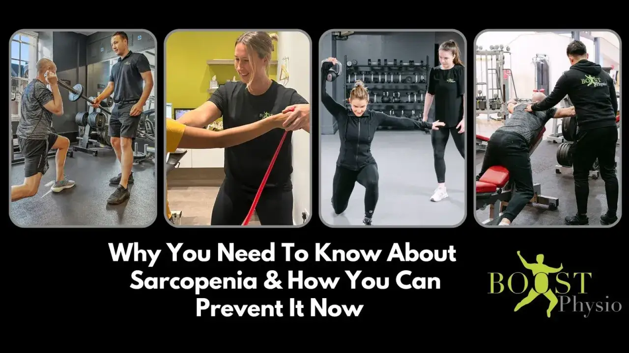 Allenamento in palestra per contrastare la sarcopenia, la perdita di massa muscolare. Esercizi con pesi e bande elastiche guidati da professionisti.