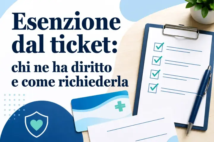 Esenzione dal ticket: chi ne ha diritto e come richiederla. La lista di controllo sul foglio e la tessera sanitaria suggeriscono l'ottenimento di un'esenzione E01.